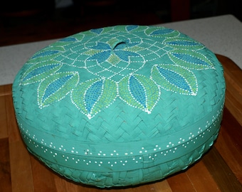 Vintage Wicker Sewing Basket