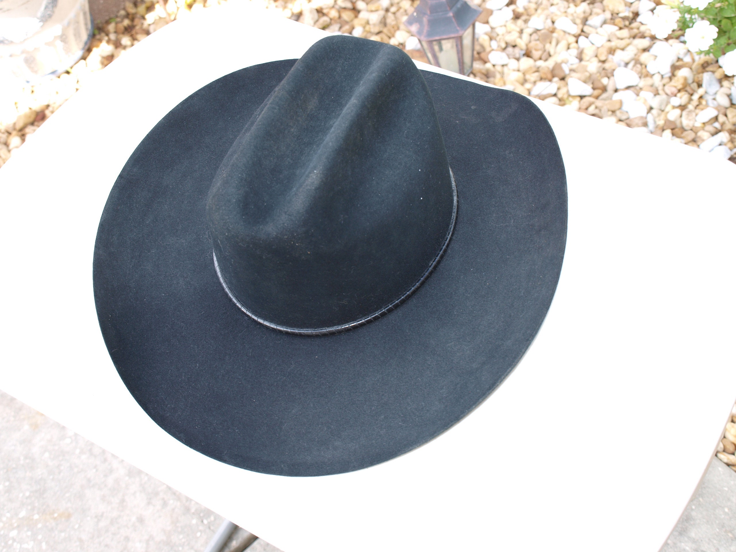 STANSMORE Cowboy Hat Wool Felt Cowboy Hats Teardrop Cowboy Hat Men