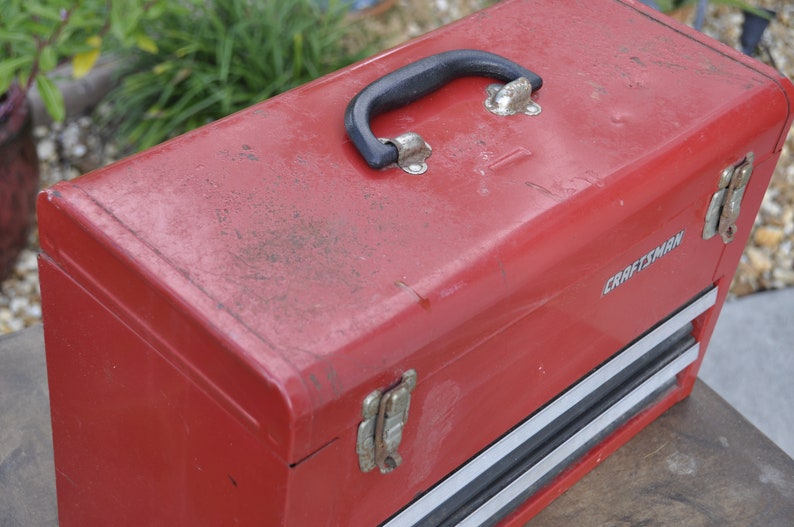 Older Craftsman Two Drawer Tool Box