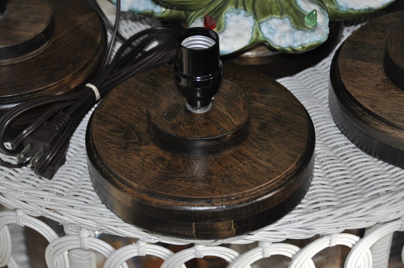 Wood Ceramic Christmas Tree Base With Light Etsy