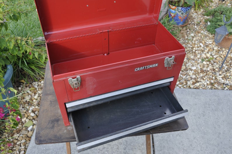 Older Craftsman Two Drawer Tool Box