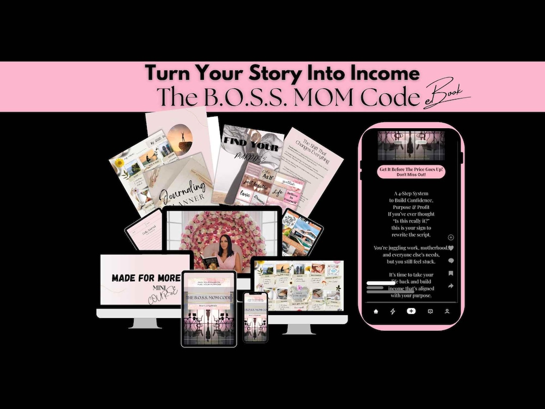 BOSS MOM Code Ebook | Mindset, Income Guide for Moms (digital Download ...