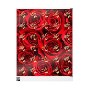 Carta da regalo con rose rosse per San Valentino / San Valentino / Carta da regalo per San Valentino / Carta da regalo per San Valentino / Carta da regalo romantica
