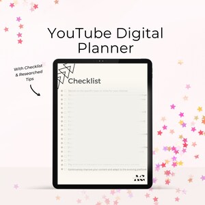 YouTube Planner | Digital Youtube Planner | Social Media Planner Printable | Youtube Monthly Planner | Planner in Color
