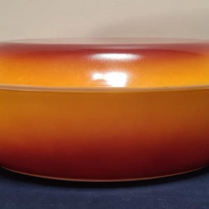 BiG! vintage PYREX retro orange casserole  38cm (15in) . *FaB* condition!