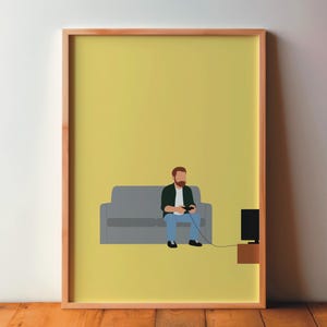 Póster de jugador - Póster deportivo - Arte, Impresión, Minimalista, Moderno, Arte mural, Deporte, Atleta, Decoración, DIN A4, A3, A2, Imagen