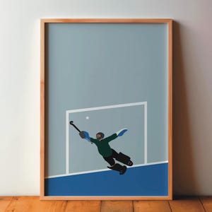 Field Hockey/Hockey Player Goalkeeper Poster - Sports Friends Sports Poster - Art, Print, Minimal, Modern, Wall Art, Sports, Athlete, Decoration