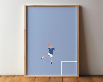 Handballer Poster - Sportsfreunde - Art, print, minimal, modern, wall art, sport, hobby, handball, pop art