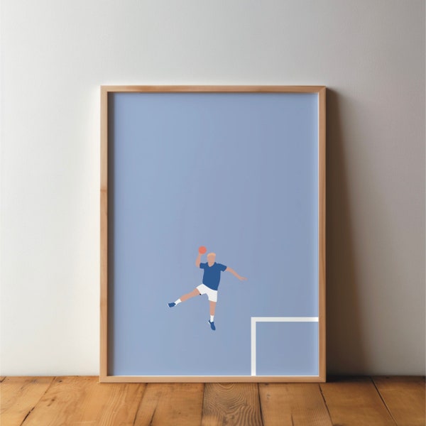 Handball Poster - Sports Friends - art, impression, minimal, moderne, art mural, sports, passe-temps, handball, pop art