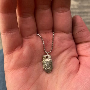 Danish Princess antique silverplate spoon pendant