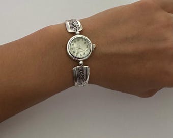 1938 Louisiane Silverplate Spoon Handle Watch Bracelet