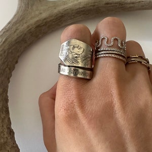 Antique Chicago Worlds Fair A Century of Progress Wrap Around Spoon Ring