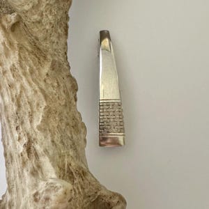Cavalcade 1946 Antique Floral Silverplate Spoon Handle Barrette Hair clip