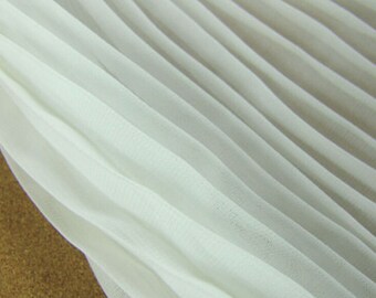 2 meters 150cm 59 width dark blue crumple accordion pleated chiffon fabric wedding dress skirt clothes materials MM128 Free Ship