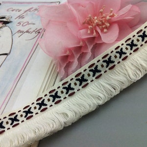 5 yard ivory tassel fringe tapes lace trim ribbon tassels for clothes 2.8cm 1.1&quot; wide ML106P762