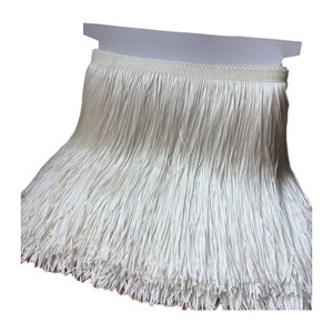 Elfenbein Nähen Fransenband 10 Meter Quaste für DIY Handwerk Kleidung und Latein Kleid Dekoration M98C1
