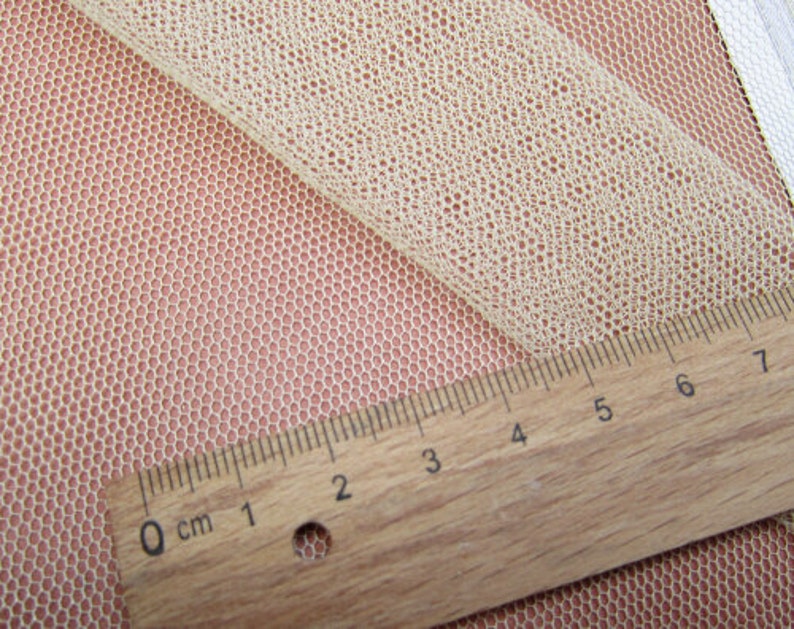5 meters 155cm 61width little hard apricot mesh fabric girl princess skirt wedding dress clothes materials LX70 free ship