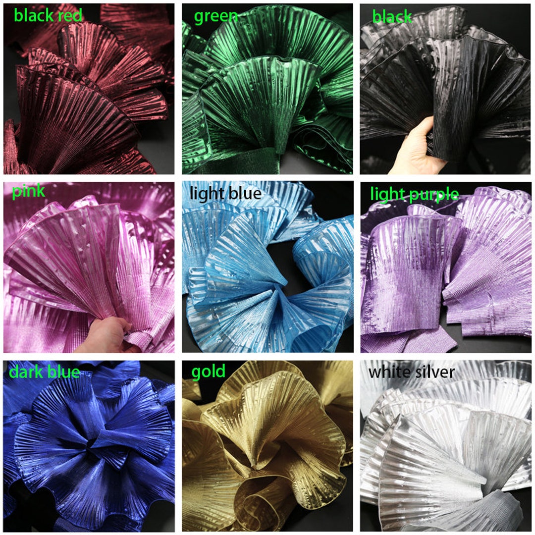 Pleat Lace Trim 3 Meters Ruffle Trims Crumple Pleated Fabric Ribbon ...