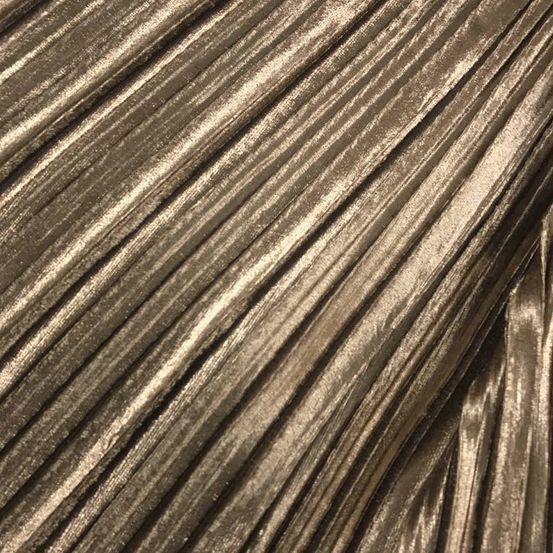 2 meters 150cm 59.05 width khaki pleated accordion pleuche velvet fabric for Autumn Winter skirt dress MM430 free ship