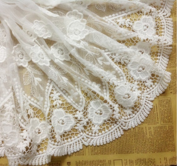 2ヤード幅38/125 cm 14.96インチ/49.21インチ ホワイトメッシュ
