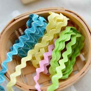 50 meter 0.7cm 0.27" wide pink/yellow/green/blue silver tapes lace trim ribbon M9M130f609
