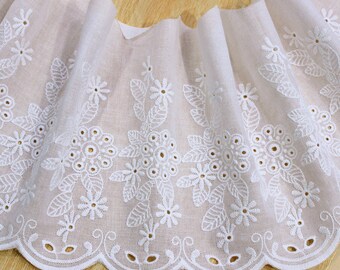 Ruban En Dentelle Vintage, 2 Yards, 15 Cm De Large, Décoratif, Bordure En Dentelle, Crochet, Textile - Pour Couture, Bricolage (rouge