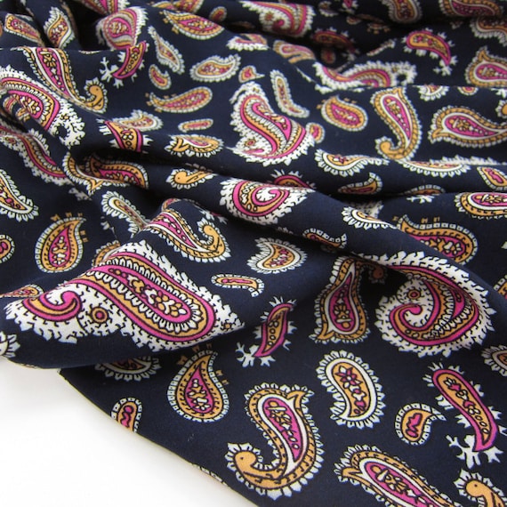 3 Meters 143cm 56.29" Width Navy Printed Rayon Cotton Fabric Floral Dress  Material MM105 - Etsy