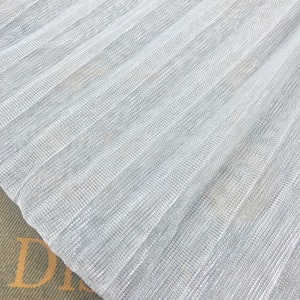 2 meters 150cm 59&quot; width silver gray shiny pleated accordion mesh tulle fabric dress clothes materials MM465