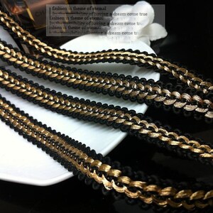 10 yard 2.5cm 0.98 wide gold braided tapes lace trim ribbon ML125P65 free ship