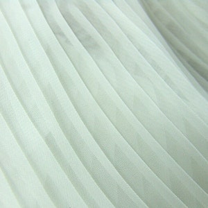 2 meters 150cm 59&quot; width white crumple accordion pleated chiffon fabric wedding dress skirt clothes materials MM123