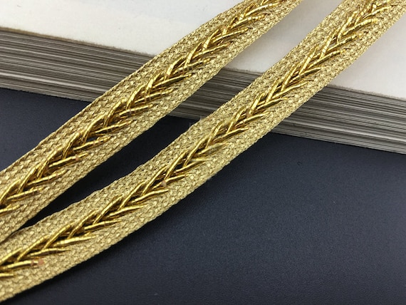 5 Yard Gold Braid Lace Trim Ribbon for Clothing Dress 1.5cm 0.59" Wide  ML425I015 - Etsy
