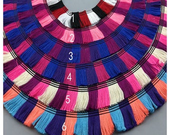 10 yard colorful cotton tassels fringe lace trim ribbon 3cm 1.18" wide ML223P802