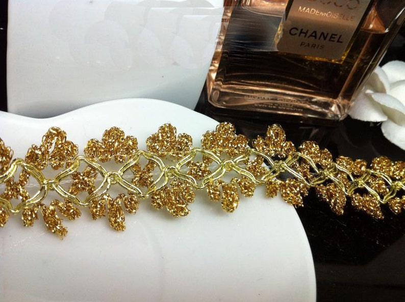 10 yard 2.5cm 0.98 wide gold braided tapes lace trim ribbon ML125P65 free ship