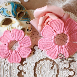 30pcs 4.5cm 1.77&quot;,5.8cm 2.28&quot; wide rose embroidery lace appliques patches L14M36
