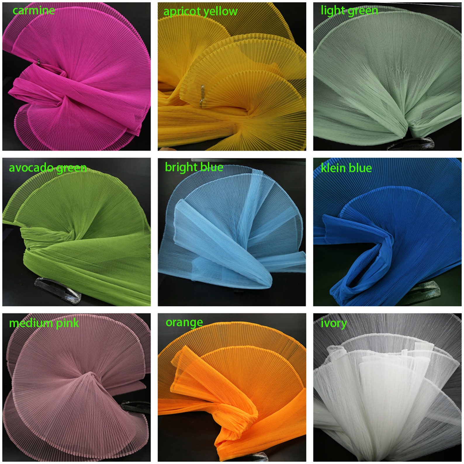 Light Purple Organ Pleated Hard Mesh Fabric Plisse Fabric Accordion ...