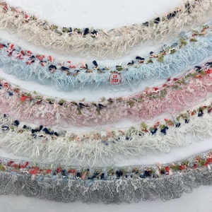 5 yard tassels fringe tapes gray blue pink ivory lace trim ribbon 2.3cm 0.9&quot; wide ML476Y004