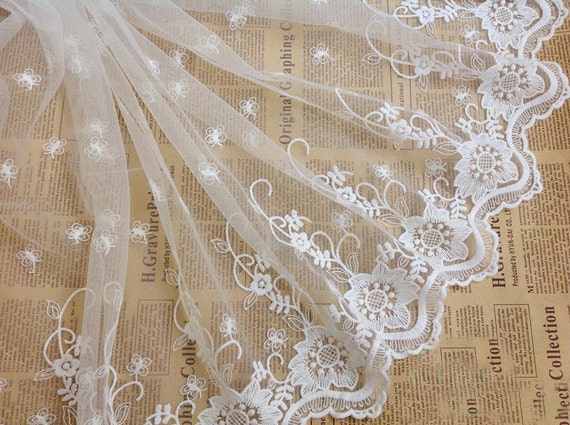 5 Yards/lot Width 55/22cm 21.65"/8.66" White Mesh Bridal Wedding Embroidery Lace Trim Fabric for Dress /skirt Clothes 1039069L4K527 - Etsy 5 Yards/lot Width 55/22cm 21.65"/8.66" White Mesh Bridal Wedding Embroidery Lace Trim Fabric for Dress /skirt Clothes 1039069L4K527 - Etsy