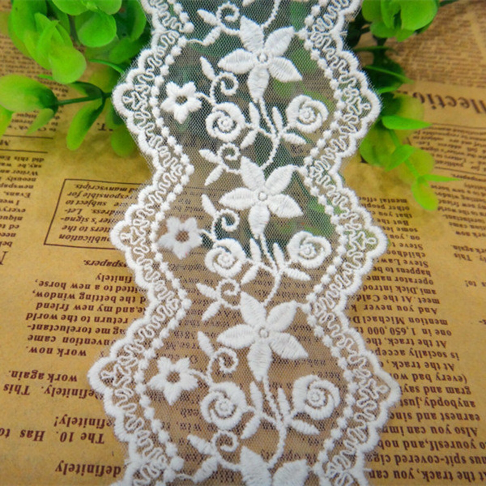 YUWEN 10 Metri 30 cm Largo Frangia di Pizzo Trim Nappa Frangia Guarnizioni per Abito Latino Vestiti di Scena Accessori Nastro di Pizzo Nappa