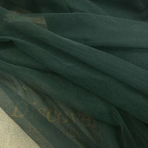 5 meters 150cm 59&quot; wide green micro-hard mesh lace fabric solid wedding dress bubble skirt materials MM420