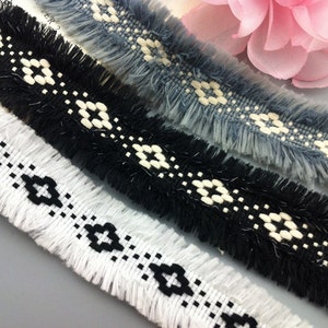 Tassels fringe  5 yard black/ivory/gray/black gold/black silver/wine red/coffee/pink lace trim ribbon 3cm 1.18&quot; wide ML13P219