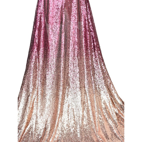 Multicolor Sequin Mesh Fabric 1 Meter Silver Champagne Gold Gradual Change  Cloth Wedding Dress Sewing 130cm 51"wide L24A1 - Etsy