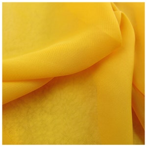 3 meters 150cm 59&quot; width ginger yellow gauze georgette chiffon for fabric summer dress skirt blouse curtains MM170