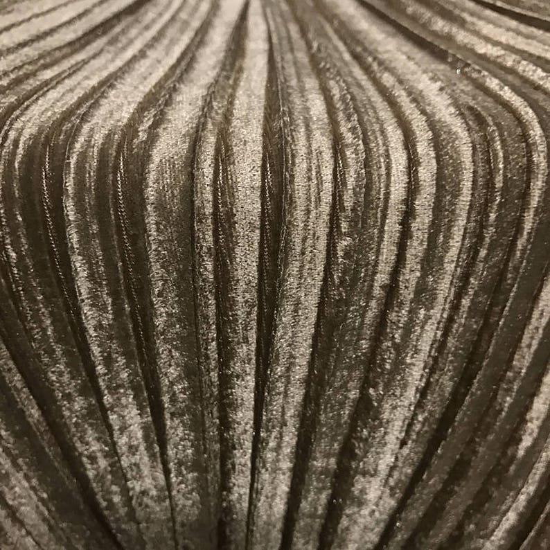 2 meters 150cm 59.05 width khaki pleated accordion pleuche velvet fabric for Autumn Winter skirt dress MM430 free ship