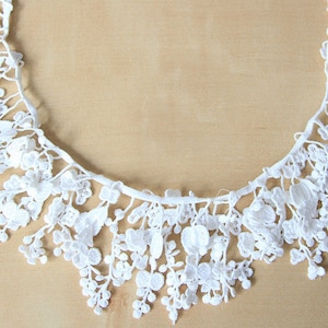 5 yard 6cm 2.36&quot; wide white tassels fringe lace trim ribbon ML25L44