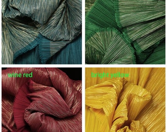 Pleated Fabric DIY Texture Background Decorative Stripe Designer Fabric Accordion Crimping Wrinkle Plisse Fabric M105F3