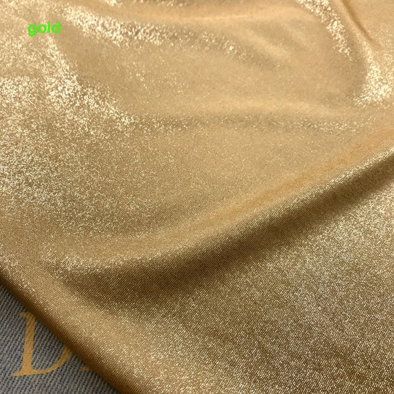 Tessuto Elasticizzato Metallizzato Iridescente – 143 Cm Di Larghezza, In Poliestere, Per Abiti Da Sera E Sposa