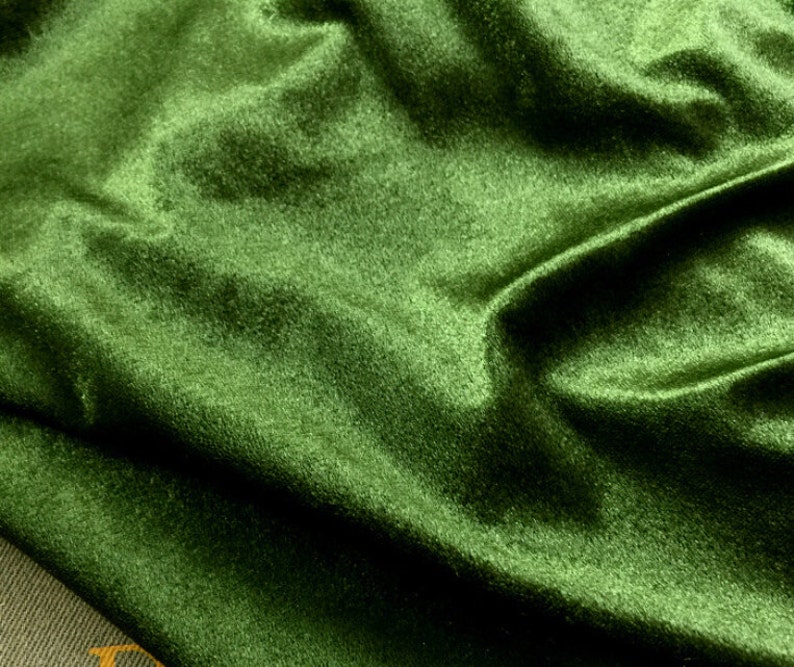 1 meter 150cm 59.05 width green elastic stretch soft flash pleuche fabric curtain sportswear material MM7 free ship