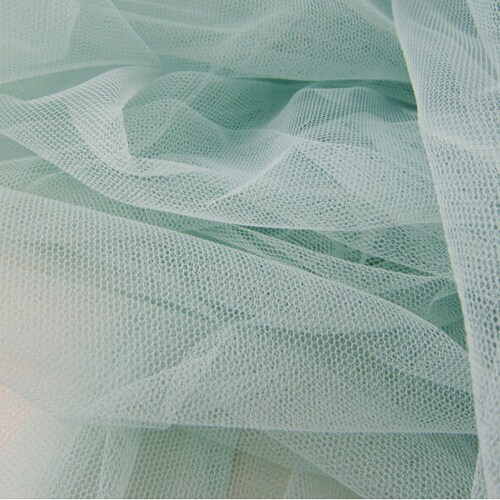 5 meters 155cm 61width little hard ice green mesh fabric wedding dress,veil petticoat tutu ball gown  materials LX52 curtain