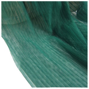 Grüne Rüschen Plissee Mesh Stoff Crinkle Akkordeon Plissee Tüll Stoff für Kleid Rock Abendkleider 61 Zoll Breite LX179