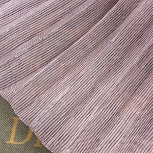 2 meters 150cm 59&quot; width pink shiny pleated accordion mesh tulle fabric dress clothes materials MM468